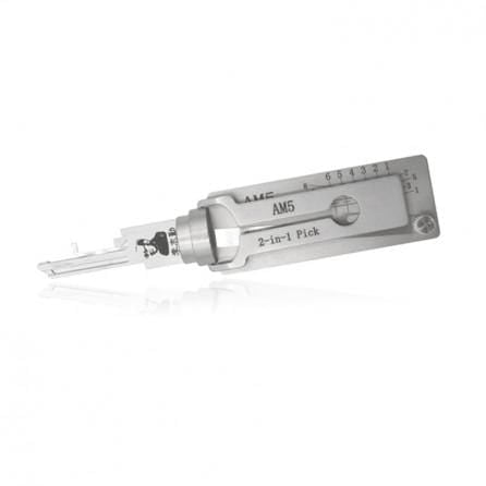 Original Lishi 2 in 1 Pick for American Padlock AM5 Lock Picks Original Lishi