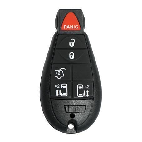 Chrysler, Dodge, and Jeep OEM Replacement FOBIK - 6 Button w/ Hatch and Sliding Van Doors Chrysler FOBIK Keys Solid Keys USA