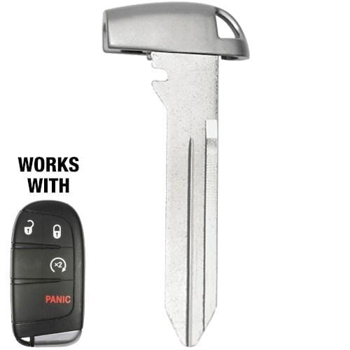Chrysler Y172 Smart Key Emergency Key w/ Key Ring Slot Emergency Keys LockVoy