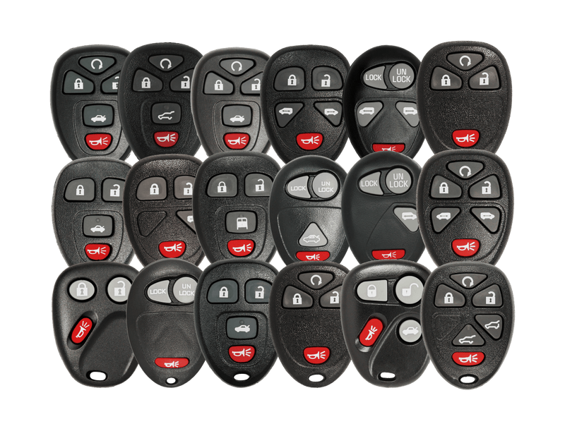 General Motors Button Remote Kit Remotes and Batteries Ilco