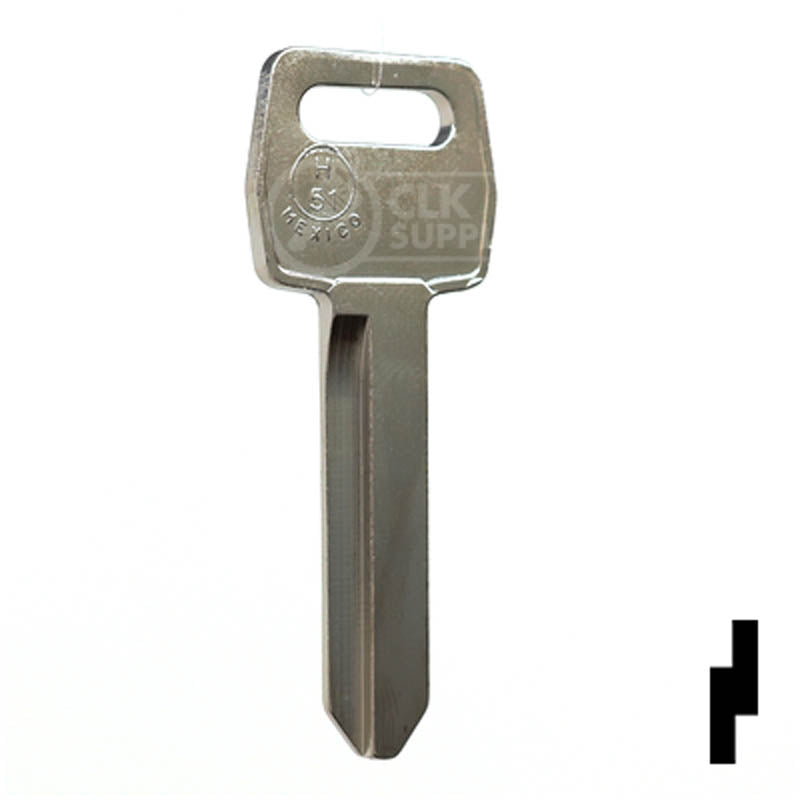 H51, 1167FD Ford Key Automotive Key JMA USA