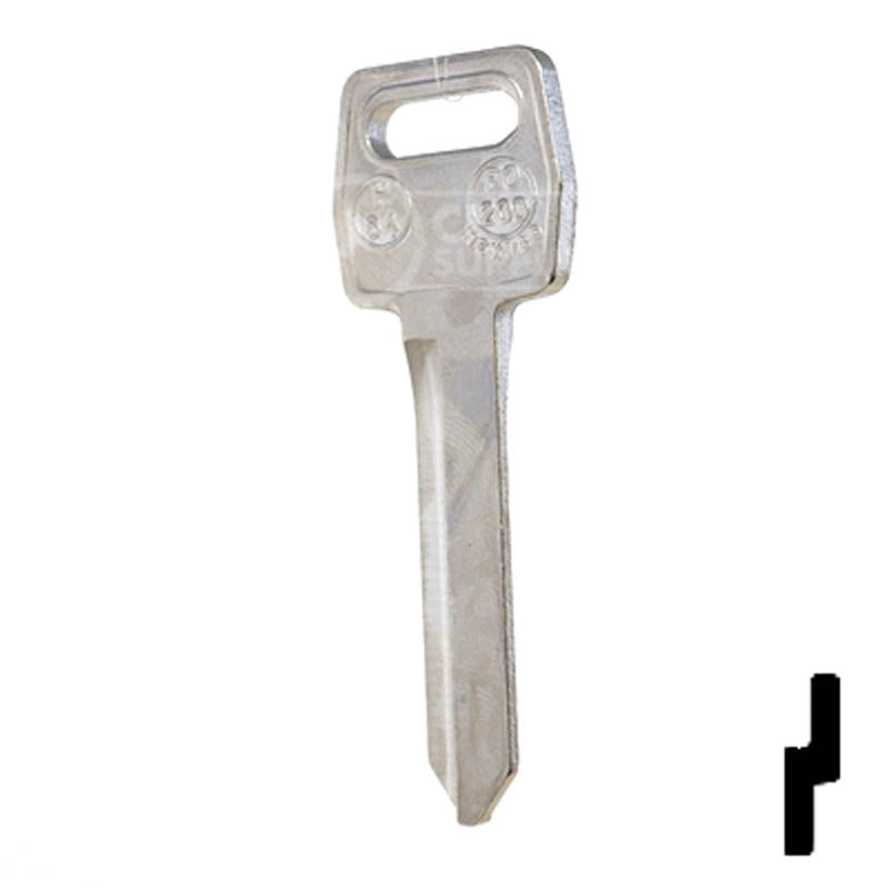 H54 JMA Ford Key Blank Automotive Key JMA USA