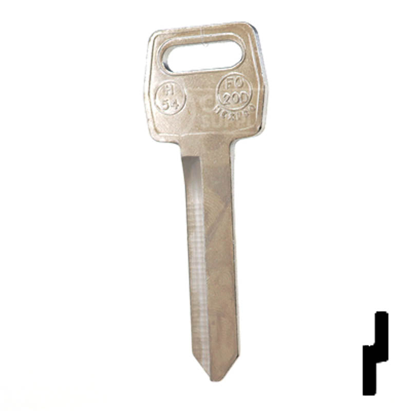 H54 JMA Ford Key Blank Automotive Key JMA USA