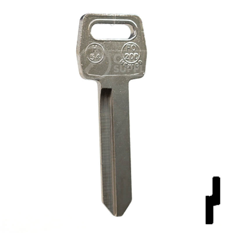 H54 JMA Ford Key Blank Automotive Key JMA USA