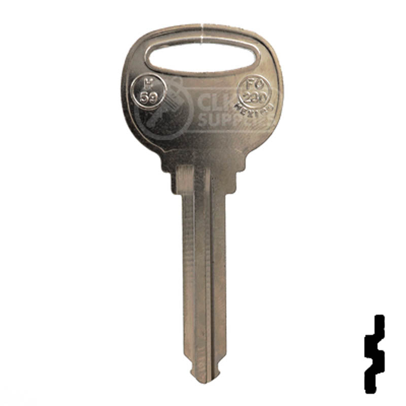 H59, X202 Ford Key Automotive Key JMA USA