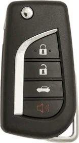 Toyota 4 Button Flip Key "H" Chip (4B1) - By Ilco Look-Alike Replacments Ilco