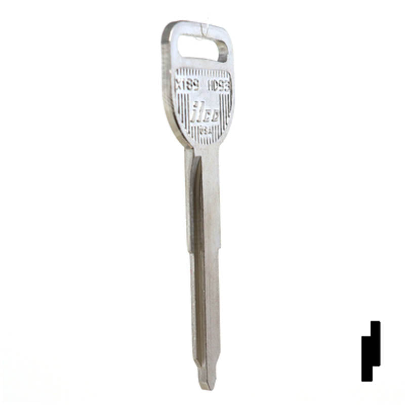 Uncut Key Blank | Acura | HD93 Automotive Key Ilco