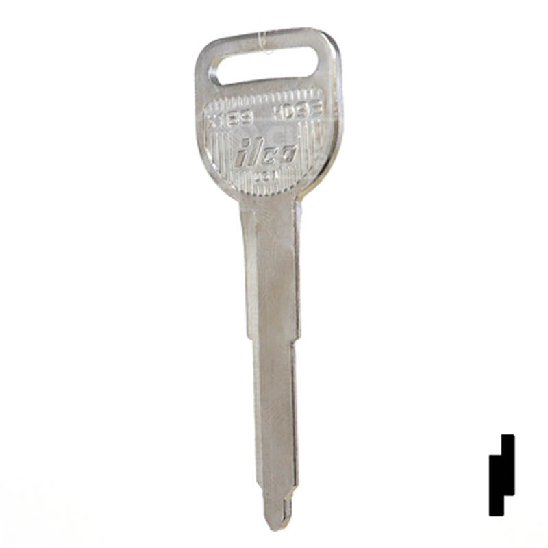 Uncut Key Blank | Acura | HD93 Automotive Key Ilco
