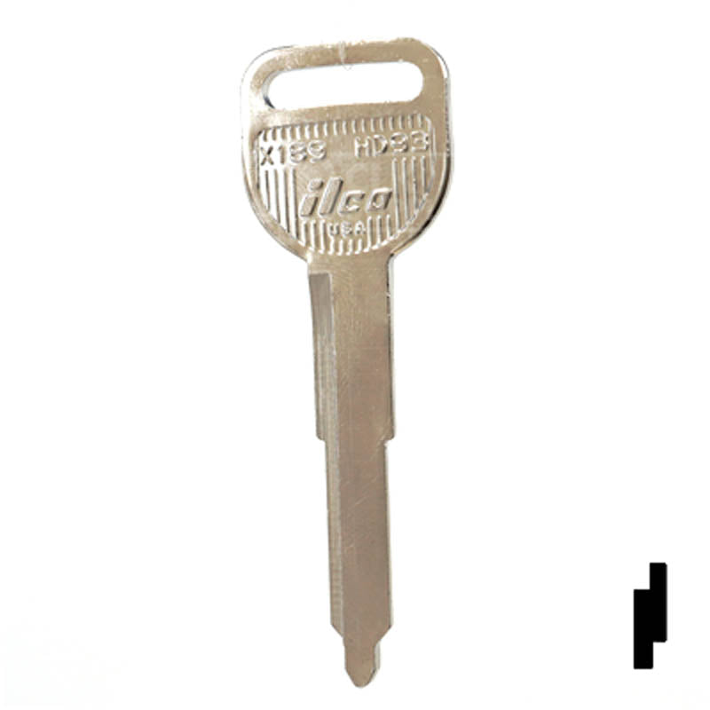 Uncut Key Blank | Acura | HD93 Automotive Key Ilco