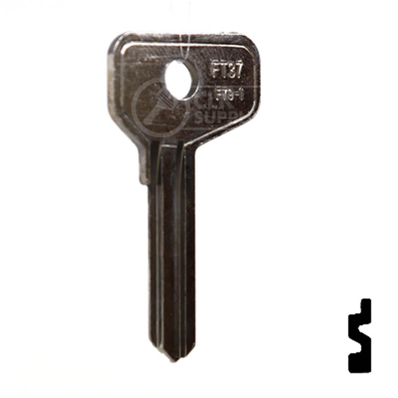 Uncut Key Blank | Alfa Romeo, Fiat | FT37 Automotive Key JMA USA