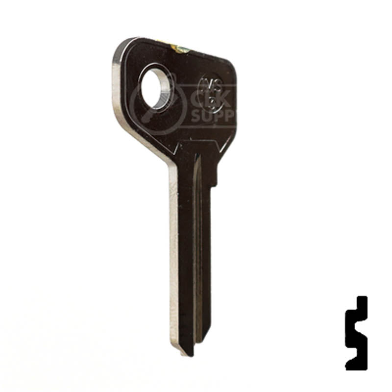 Uncut Key Blank | Alfa Romeo, Fiat | FT38 Automotive Key JMA USA