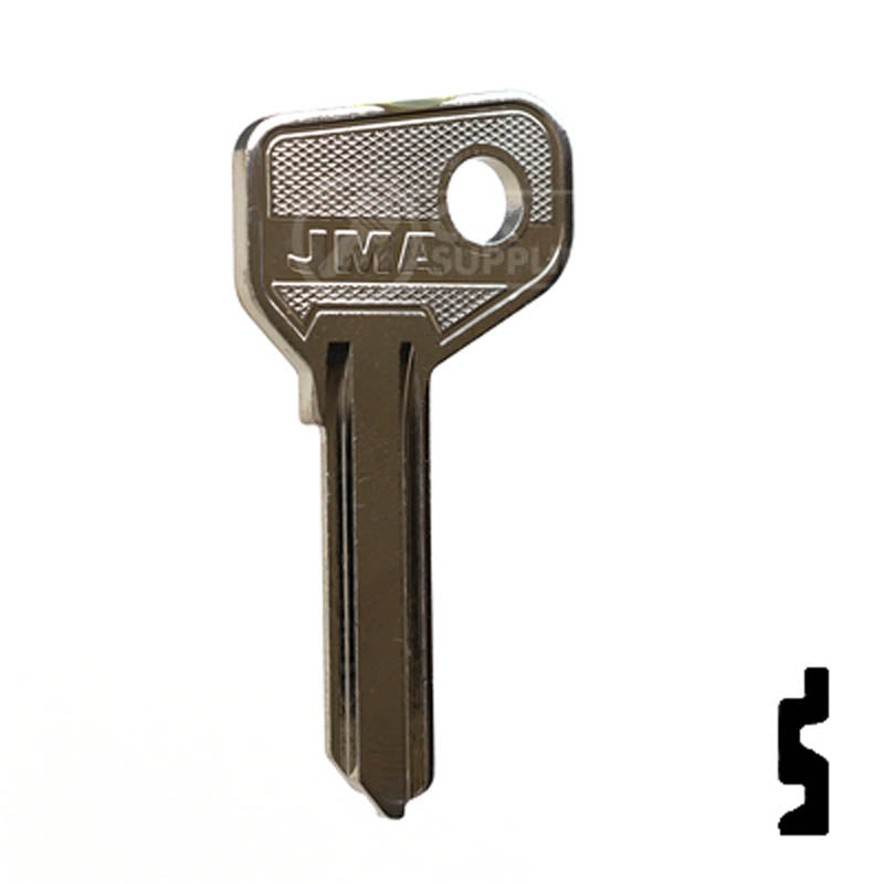 Uncut Key Blank | Alfa Romeo, Fiat | FT38 Automotive Key JMA USA