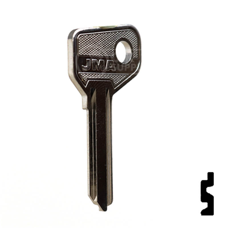 Uncut Key Blank | Alfa Romeo, Fiat | FT38 Automotive Key JMA USA