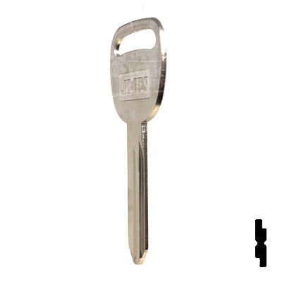 Uncut Key Blank | B102, P1113 | GM Automotive Key JMA USA
