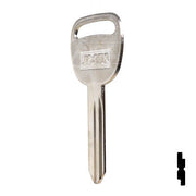 Uncut Key Blank | B102, P1113 | GM Automotive Key JMA USA