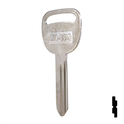 Uncut Key Blank | B102, P1113 | GM Automotive Key JMA USA
