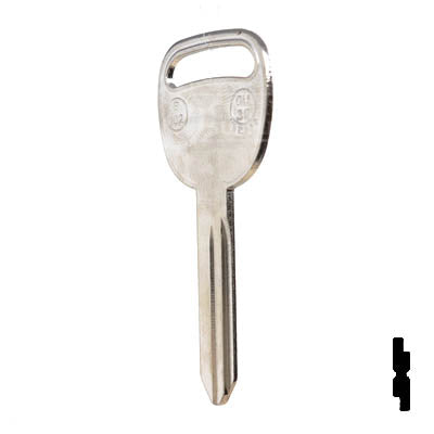 Uncut Key Blank | B102, P1113 | GM Automotive Key JMA USA