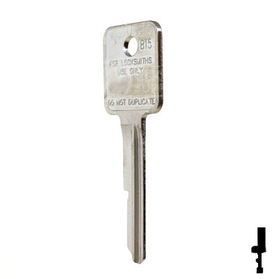 Uncut Key Blank | B15 | GM Key Automotive Key Ilco