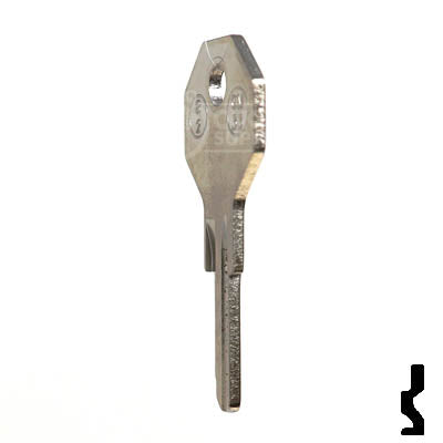 Uncut Key Blank | B2, H1098M | GM Key Automotive Key JMA USA