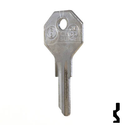 Uncut Key Blank | B2, H1098M | GM Key Automotive Key JMA USA