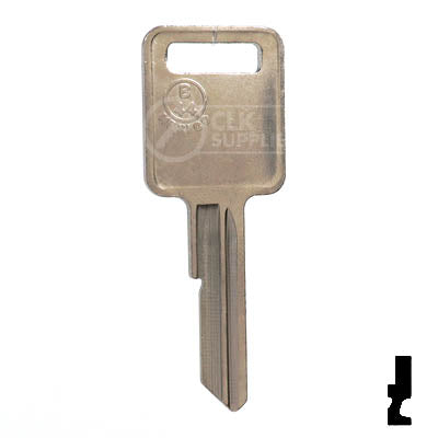 Uncut Key Blank | B44 "E", P1098E | GM Key Automotive Key JMA USA
