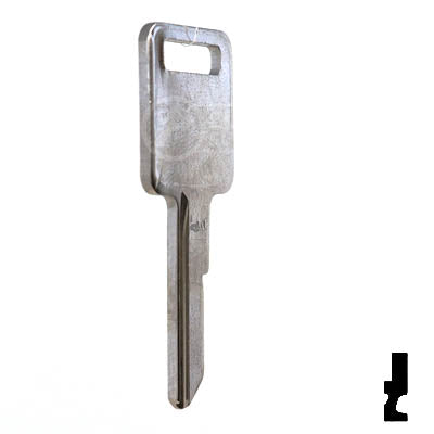 Uncut Key Blank | B44 "E", P1098E | GM Key Automotive Key JMA USA