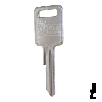 Uncut Key Blank | B44 "E", P1098E | GM Key Automotive Key JMA USA