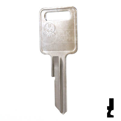 Uncut Key Blank | B44 "E", P1098E | GM Key Automotive Key JMA USA