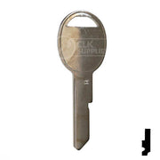 Uncut Key Blank | B45 "H", S1098H | GM Automotive Key JMA USA