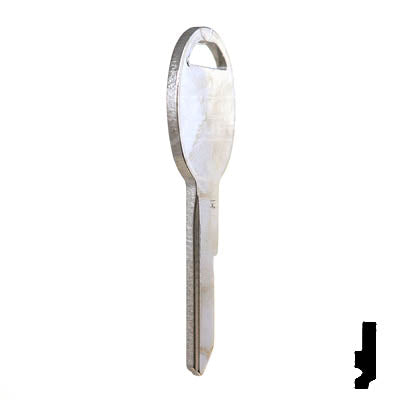 Uncut Key Blank | B45 "H", S1098H | GM Automotive Key JMA USA