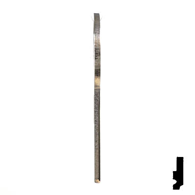 Uncut Key Blank | B45 "H", S1098H | GM Automotive Key JMA USA