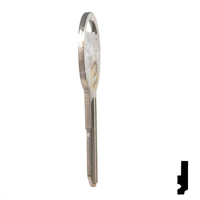 Uncut Key Blank | B45 "H", S1098H | GM Automotive Key JMA USA