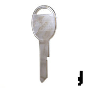 Uncut Key Blank | B45 "H", S1098H | GM Automotive Key JMA USA