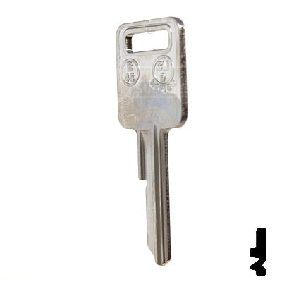 Uncut Key Blank | B46 "J", P1098J | GM Key Automotive Key JMA USA