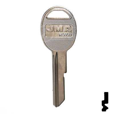 Uncut Key Blank | B47 "K", S1098K | GM Key Automotive Key JMA USA