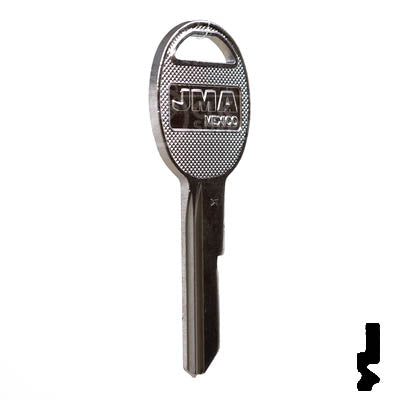 Uncut Key Blank | B47 "K", S1098K | GM Key Automotive Key JMA USA