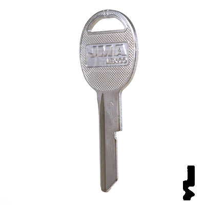 Uncut Key Blank | B47 "K", S1098K | GM Key Automotive Key JMA USA