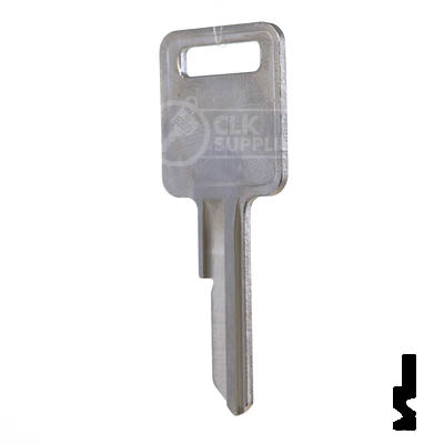 Uncut Key Blank | B48 "A", P1098A | GM Key Automotive Key JMA USA