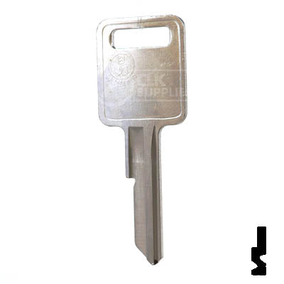 Uncut Key Blank | B48 "A", P1098A | GM Key Automotive Key JMA USA
