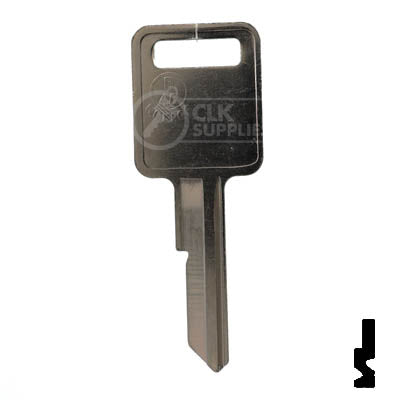 Uncut Key Blank | B48 "A", P1098A | GM Key Automotive Key JMA USA