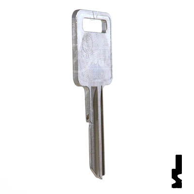 Uncut Key Blank | B48 "A", P1098A | GM Key Automotive Key JMA USA