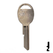 Uncut Key Blank | B49 "B", S1098B | GM Key Automotive Key JMA USA
