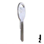 Uncut Key Blank | B49 "B", S1098B | GM Key Automotive Key JMA USA