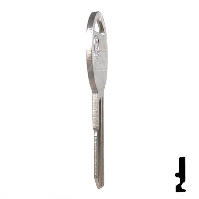Uncut Key Blank | B49 "B", S1098B | GM Key Automotive Key JMA USA