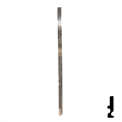 Uncut Key Blank | B49 "B", S1098B | GM Key Automotive Key JMA USA