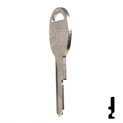 Uncut Key Blank | B49 "B", S1098B | GM Key Automotive Key JMA USA