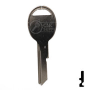 Uncut Key Blank | B49 "B", S1098B | GM Key Automotive Key JMA USA