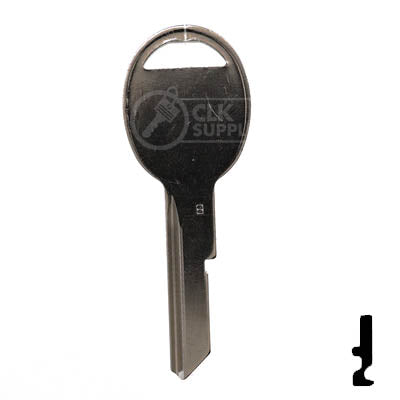 Uncut Key Blank | B49 "B", S1098B | GM Key Automotive Key JMA USA