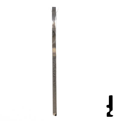 Uncut Key Blank | B49 "B", S1098B | GM Key Automotive Key JMA USA