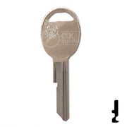 Uncut Key Blank | B49 "B", S1098B | GM Key Automotive Key JMA USA